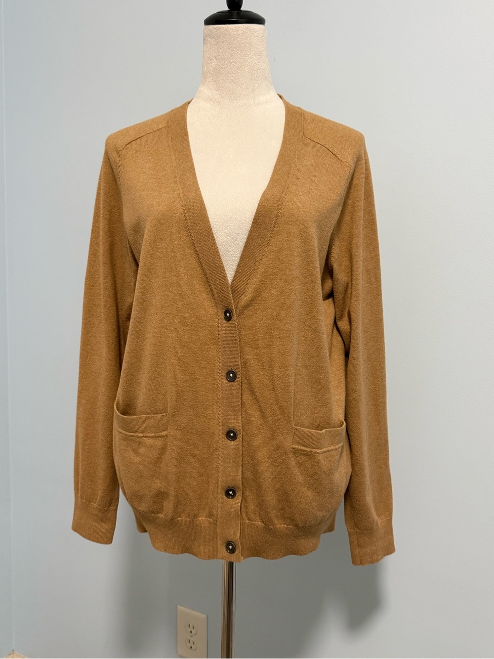 Boden Women’s Long Sleeve Button Down Brown Cardigan Sweater Size 12